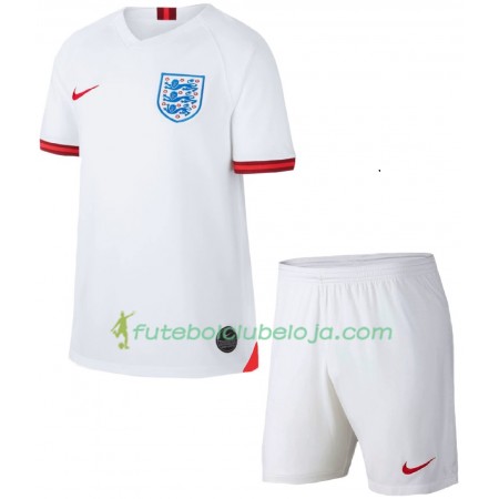 Camisola Inglaterra Criança Equipamento Principal 2019 Manga Curta